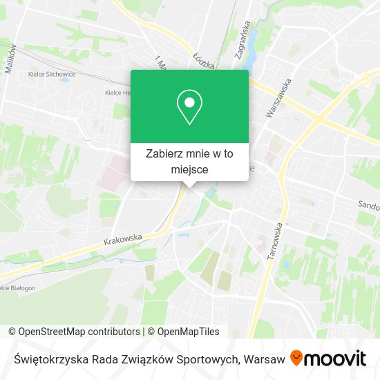 Mapa Świętokrzyska Rada Związków Sportowych