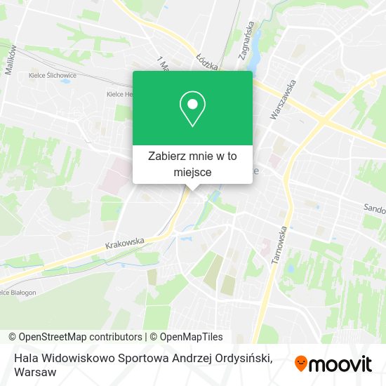 Mapa Hala Widowiskowo Sportowa Andrzej Ordysiński