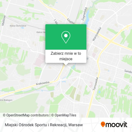 Mapa Miejski Ośrodek Sportu i Rekreacji