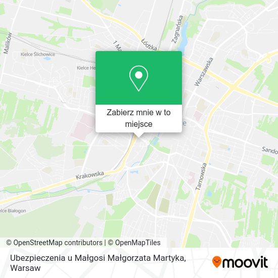 Mapa Ubezpieczenia u Małgosi Małgorzata Martyka