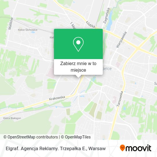 Mapa Elgraf. Agencja Reklamy. Trzepałka E.