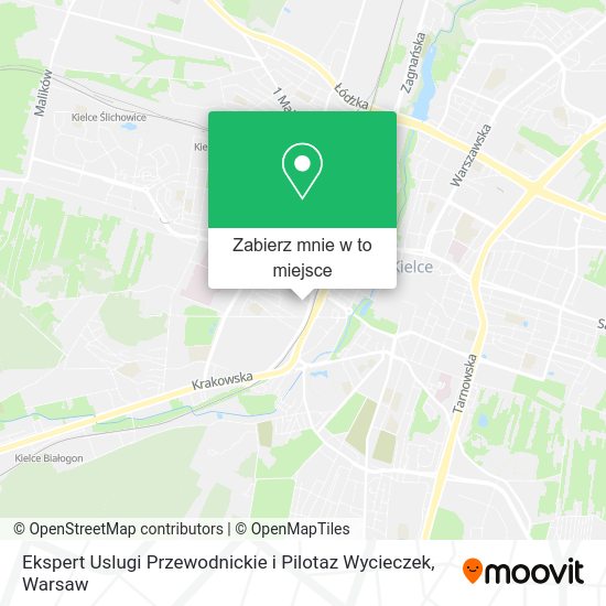 Mapa Ekspert Uslugi Przewodnickie i Pilotaz Wycieczek