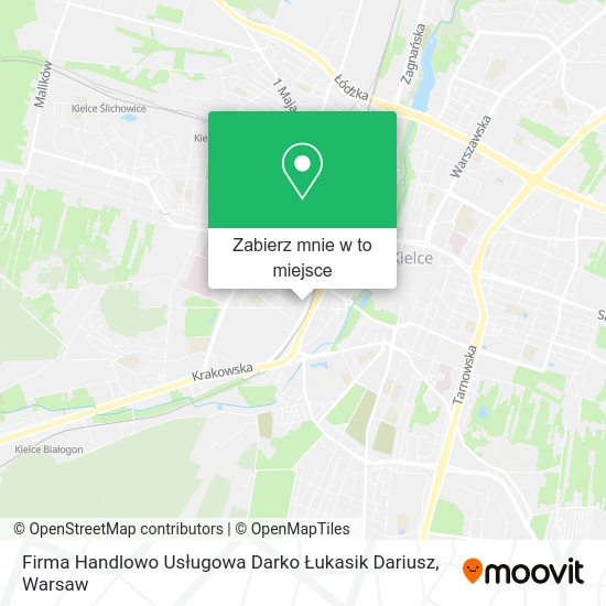 Mapa Firma Handlowo Usługowa Darko Łukasik Dariusz