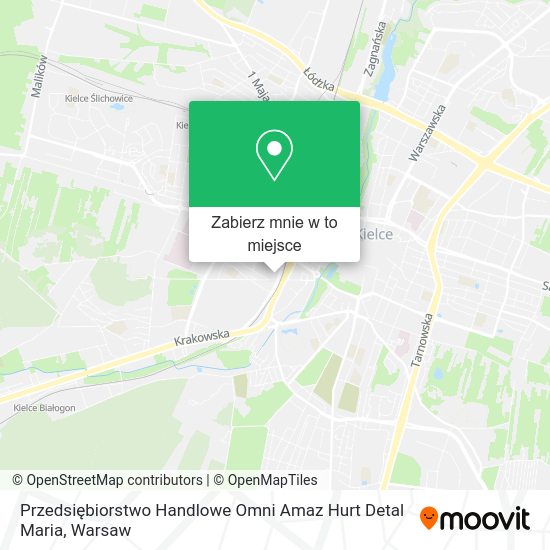 Mapa Przedsiębiorstwo Handlowe Omni Amaz Hurt Detal Maria