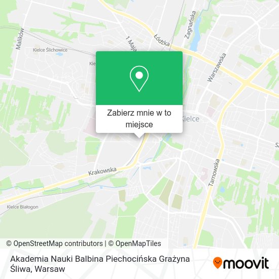 Mapa Akademia Nauki Balbina Piechocińska Grażyna Śliwa