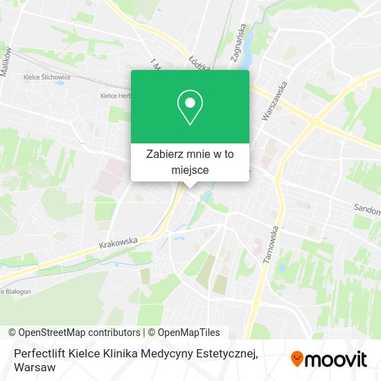 Mapa Perfectlift Kielce Klinika Medycyny Estetycznej