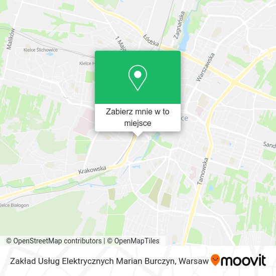 Mapa Zakład Usług Elektrycznych Marian Burczyn