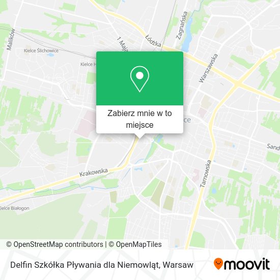 Mapa Delfin Szkółka Pływania dla Niemowląt