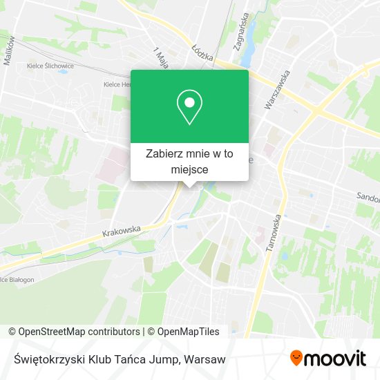 Mapa Świętokrzyski Klub Tańca Jump