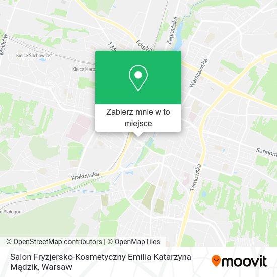 Mapa Salon Fryzjersko-Kosmetyczny Emilia Katarzyna Mądzik