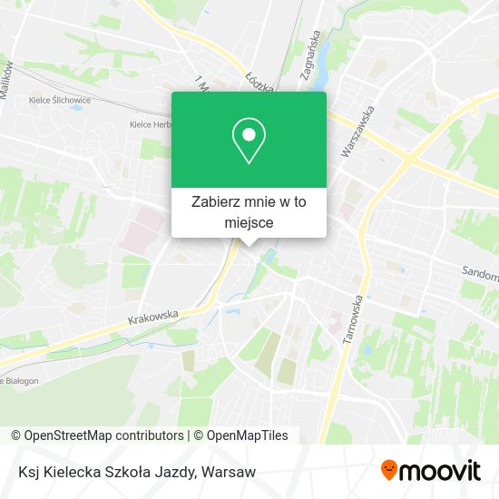 Mapa Ksj Kielecka Szkoła Jazdy