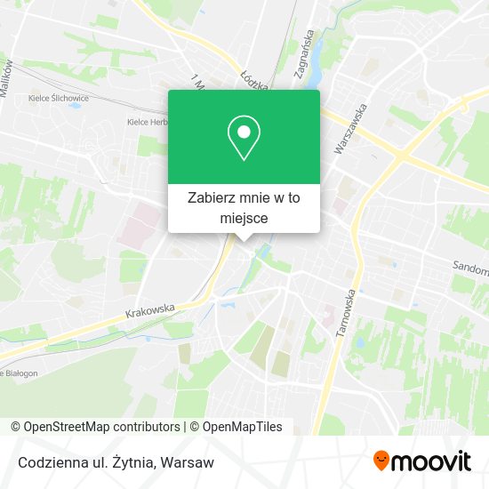 Mapa Codzienna ul. Żytnia