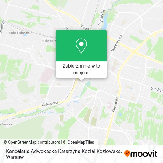 Mapa Kancelaria Adwokacka Katarzyna Koziel Kozlowska