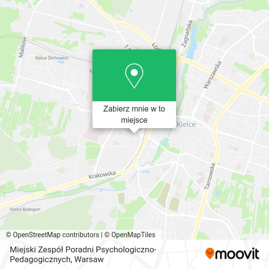 Mapa Miejski Zespół Poradni Psychologiczno-Pedagogicznych