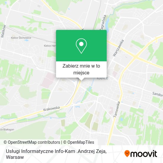 Mapa Usługi Informatyczne Info-Kam .Andrzej Zeja