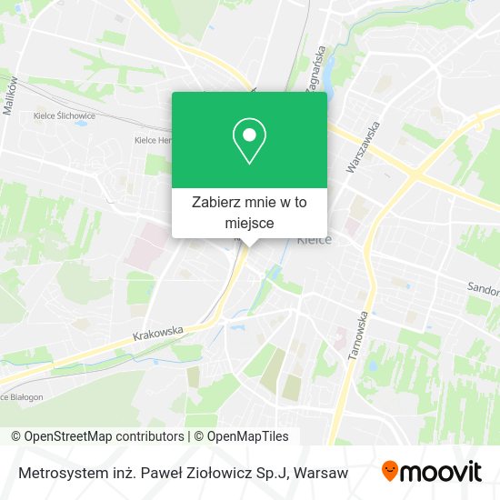 Mapa Metrosystem inż. Paweł Ziołowicz Sp.J