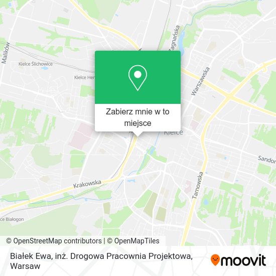 Mapa Białek Ewa, inż. Drogowa Pracownia Projektowa