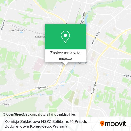 Mapa Komisja Zakładowa NSZZ Solidarność Przeds Budownictwa Kolejowego