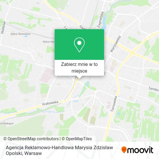 Mapa Agencja Reklamowo-Handlowa Marysia Zdzisław Opolski