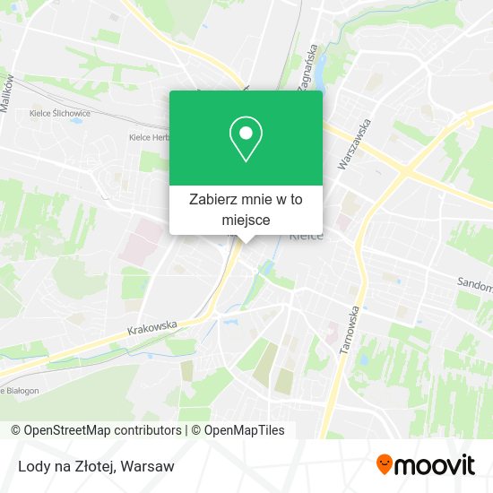 Mapa Lody na Złotej