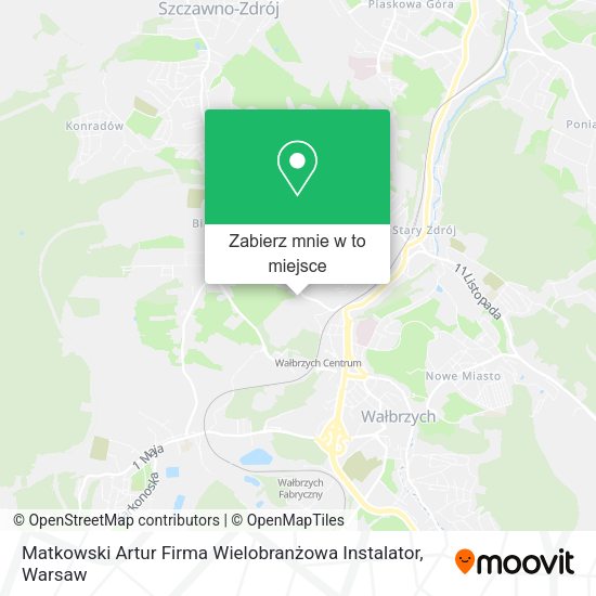 Mapa Matkowski Artur Firma Wielobranżowa Instalator