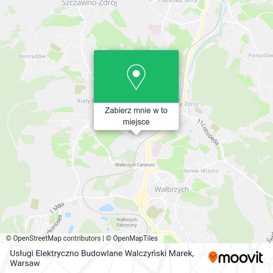 Mapa Usługi Elektryczno Budowlane Walczyński Marek