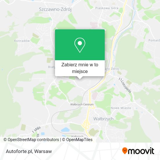 Mapa Autoforte.pl