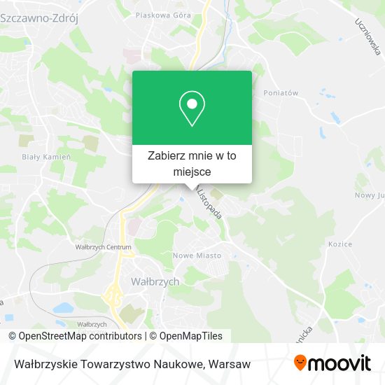 Mapa Wałbrzyskie Towarzystwo Naukowe