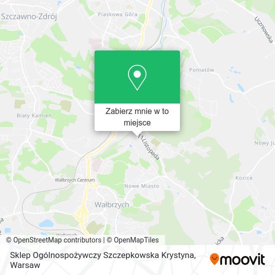 Mapa Sklep Ogólnospożywczy Szczepkowska Krystyna