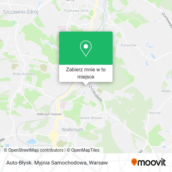 Mapa Auto-Błysk. Myjnia Samochodowa