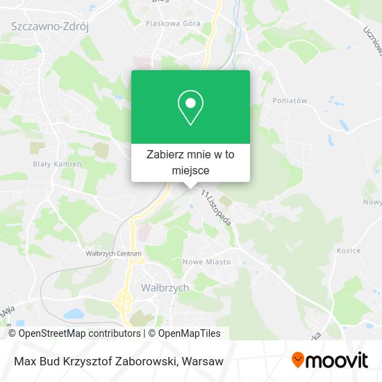 Mapa Max Bud Krzysztof Zaborowski