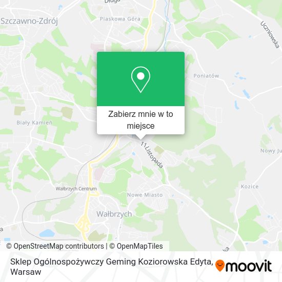 Mapa Sklep Ogólnospożywczy Geming Koziorowska Edyta