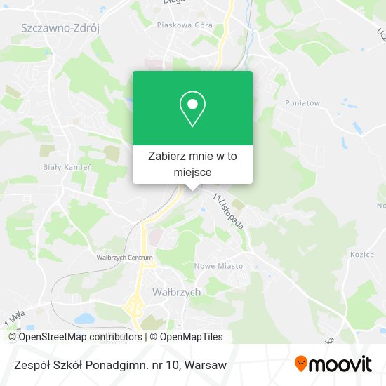 Mapa Zespół Szkół Ponadgimn. nr 10