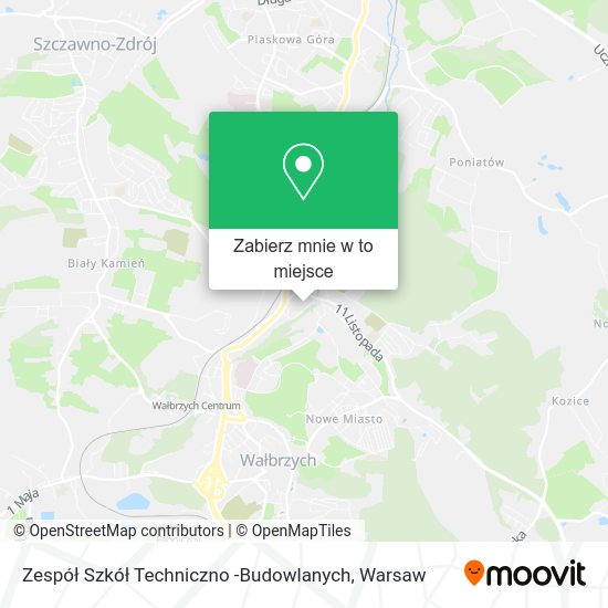 Mapa Zespół Szkół Techniczno -Budowlanych