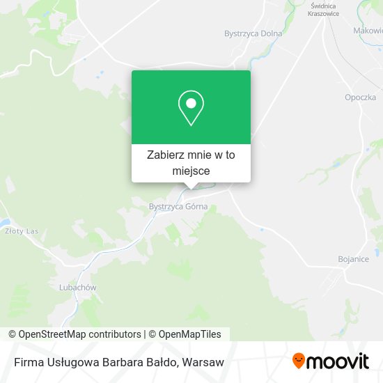 Mapa Firma Usługowa Barbara Bałdo