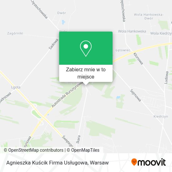 Mapa Agnieszka Kuścik Firma Usługowa