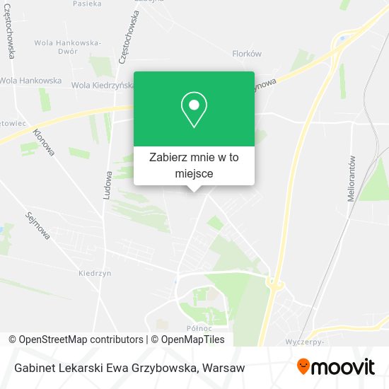 Mapa Gabinet Lekarski Ewa Grzybowska