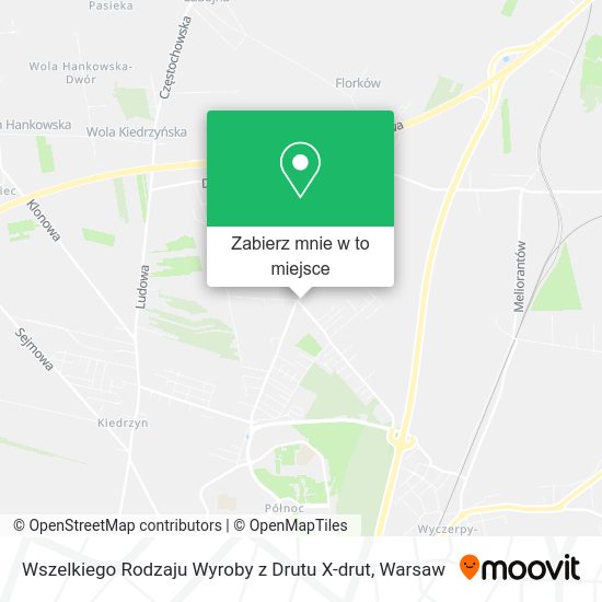 Mapa Wszelkiego Rodzaju Wyroby z Drutu X-drut