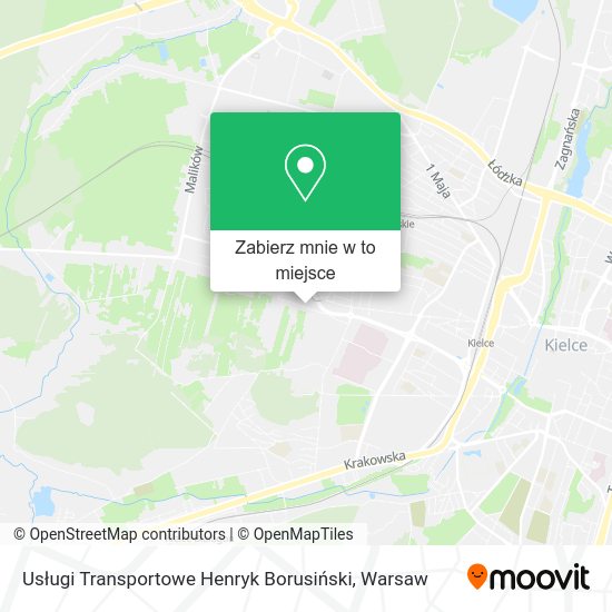 Mapa Usługi Transportowe Henryk Borusiński