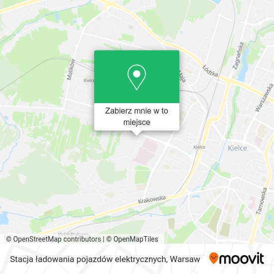 Mapa Stacja ładowania pojazdów elektrycznych