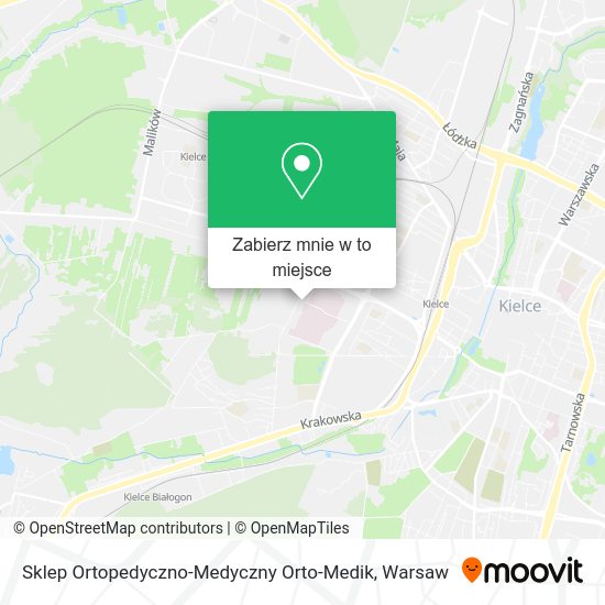 Mapa Sklep Ortopedyczno-Medyczny Orto-Medik