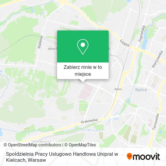 Mapa Spoldzielnia Pracy Uslugowo Handlowa Unipral w Kielcach