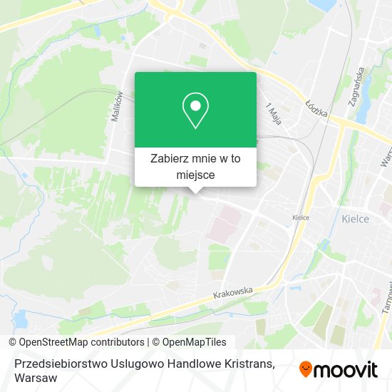 Mapa Przedsiebiorstwo Uslugowo Handlowe Kristrans