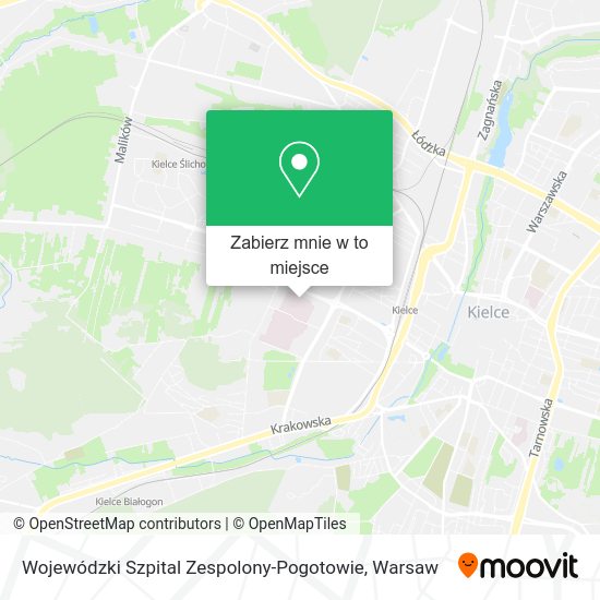 Mapa Wojewódzki Szpital Zespolony-Pogotowie