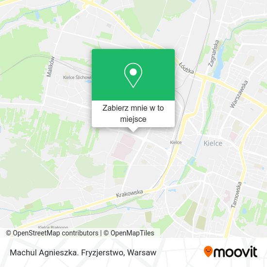 Mapa Machul Agnieszka. Fryzjerstwo