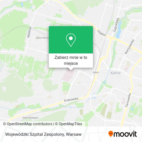 Mapa Wojewódzki Szpital Zespolony