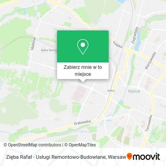 Mapa Zięba Rafał - Usługi Remontowo-Budowlane