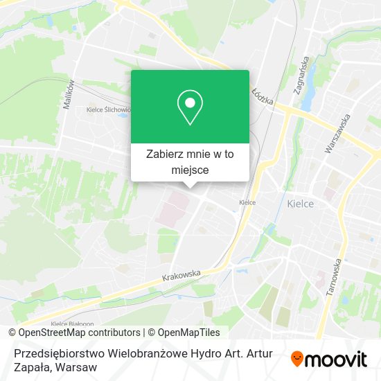 Mapa Przedsiębiorstwo Wielobranżowe Hydro Art. Artur Zapała