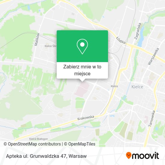 Mapa Apteka ul. Grunwaldzka 47