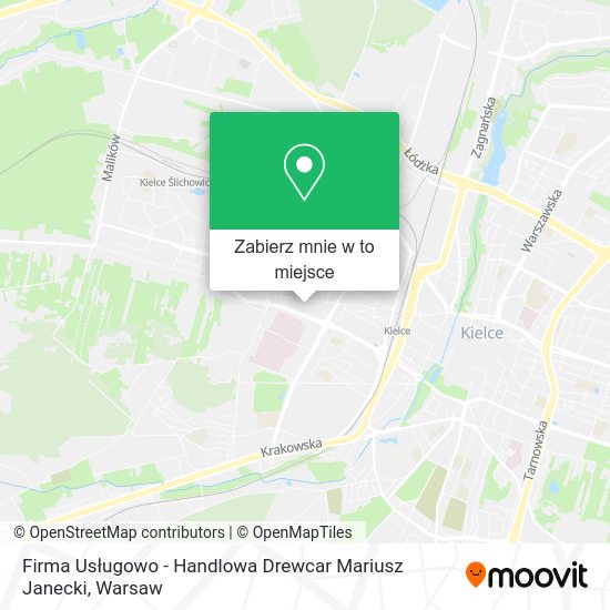 Mapa Firma Usługowo - Handlowa Drewcar Mariusz Janecki